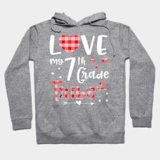 Teacher Students Seniors Love My 7th Grade Tribe Happy First Day Of School Hoodie